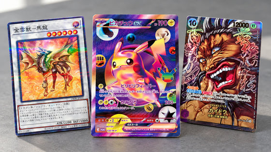 Japanese Pokémon, One Piece and Yu-Gi-Oh! trading cards