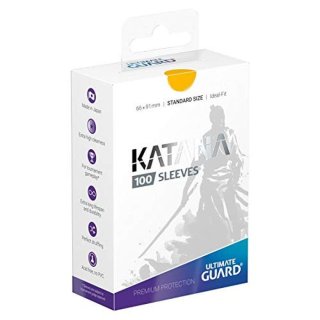 『KATANASleevesStandardSize（黄）』100枚入り｛-｝