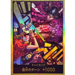 DON!! Card (Gold Border / Luffy &)