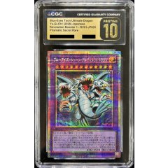 Blue-Eyes Toon Ultimate Dragon · RV01-JP005 · Prismatic Secret Rare · CGC 10